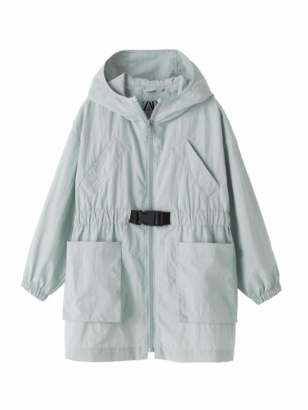 NWOT Zara Hooded Raincoat
